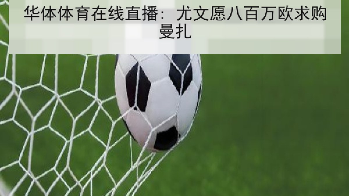 华体体育在线直播: 尤文愿八百万欧求购曼扎